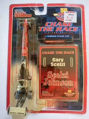 Chase the Race NHRA Racing Champions Gary Scelzi Johnson 1:64 Diecast Dragster Foto 1 de 4