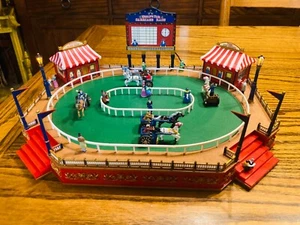 Mr. Christmas Gold Label Collection World's Fair Carriage Race 30 Songs 6 Horses - Picture 1 of 23
