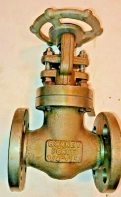  3/4" 150 lb. Flanged Gate Valve, Bonney Forge Fig. F1-12, A105N Forged Steel - Image 1 of 3