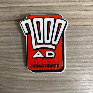 2000AD JUDGE DREDD PIN BADGE RETRO 1994 COLLECTABLE REBELLION A.B.C. WARRIORS - Picture 1 of 2