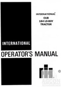International Harvester Cub Lo-Boy LoBoy 184 Tractor Owner Operators Manual IH - Picture 1 of 1