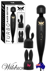 NEW O Products Pixey Turbo Extremely Powerful Wand Massager with Two Attachments - Picture 1 of 6