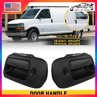 Exterior Door Handle For 1996-2009 Chevrolet Express 3500 Front LH and RH - Image 1 of 4