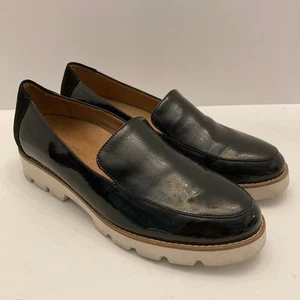 Vionic Kensley Lack-Loafer Schuhe schwarz Leder Mokassinnaht Anstoß Komfort Damen 8 - Bild 1 von 10