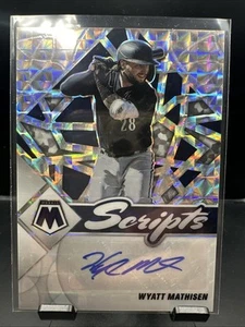 2022 Panini Mosaic Baseball Wyatt Mathisen Scripts Auto  - Picture 1 of 3