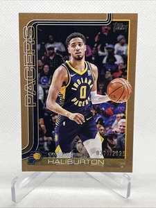2025-26 Topps Flagship Basket TYRESE HALIBURTON Oro #371/2025 Pacers #47 - Foto 1 di 10