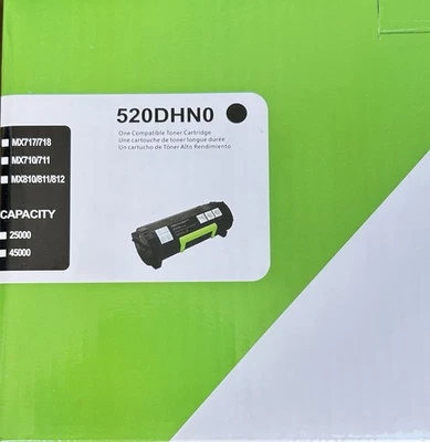 520DHN0 Extra High Yield Toner Cartridge (Black) - Image 1 of 2