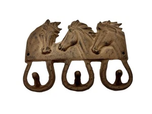 Vintage Horse Head Coat Hooks (3) - Picture 1 of 4