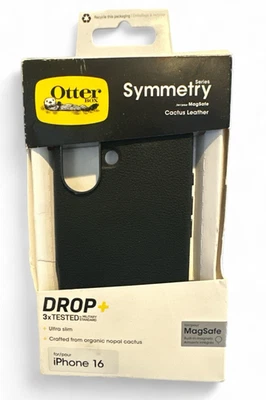 Funda OtterBox Apple iPhone 16 Simetry Drop+ MagSafe Cuero Cactus Negro Foto 1 de 3