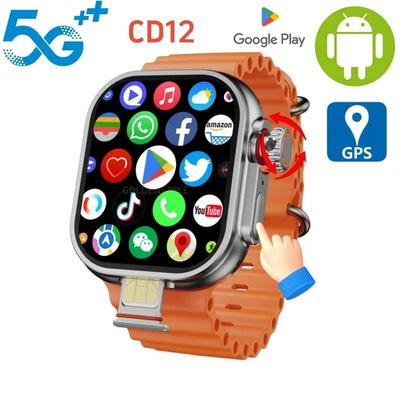 Smartwatch Android 10.0 AMOLED HD, 5G, LTE SIM Card UK, FAST SHIPPING - Image 1 of 4