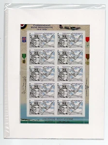 FEUILLE PA F95a  NEUF * * + BLISTER RENE MOUCHOTTE ET AVION DE CHASSE SPITFIRE - Picture 1 of 1