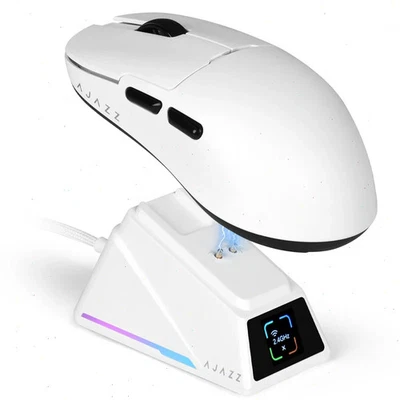AJAZZ AJ159 APEX Wireless Gaming Mouse with 8K Magnetic Charging Base 42K DPI - Image 1 of 4