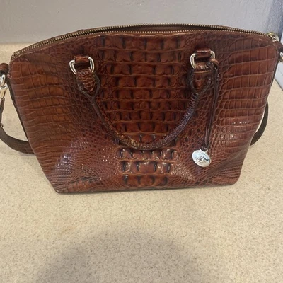 Brahmin Duxbury Satchel Zip Top Closure with Double Handles Pecan Melbourne - Image 1 of 4