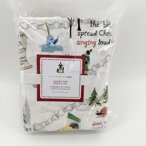 Pottery Barn Teen Elf™ Sheet Set - Queen - Holiday Bedding New With Tags - Picture 1 of 8