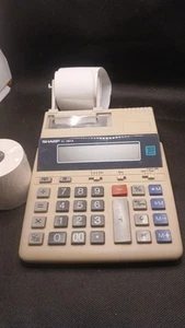 Sharp EL-1801A AC/DC tragbarer Tischdruck Taschenrechner GROSSES Anzeigeanzeige - Bild 1 von 3