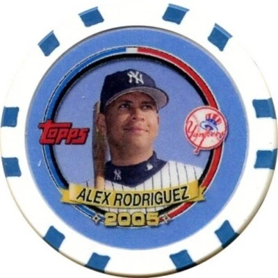 *** 2005 Topps Pack Wars - ALEX RODRIGUEZ Poker Chip Hawaii Exclusive RARE! *** - Image 1 of 4