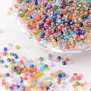 LOT 1000 PERLES DE ROCAILLE MULTICOLORE Ø 2 mm 12/0 CREATION BIJOUX - Bild 1 von 2