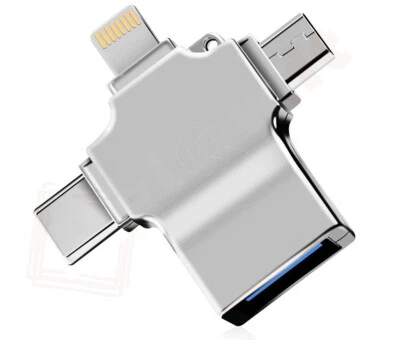 Adattatore OTG Usb 3 in 1 USB C a USB 3.0  convertitore da Lightning a USB Micro - Immagine 1 di 2