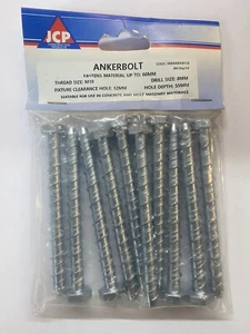 10x M10 x 100mm CABEZA HEXAGONAL MULTI FIJACIÓN TORNILLO DE TRUENO HORMIGÓN FIJACIÓN DE ANCLAJE - Imagen 1 de 2