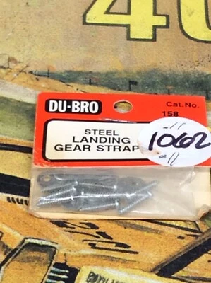 DU-BRO 158 Gear Straps {4pc} NewInPack USA Shipped - Image 1 of 4