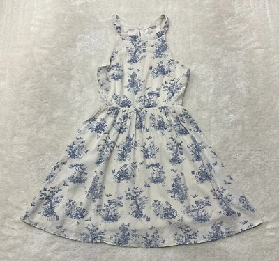 迪士尼灰姑娘女孩青少年 S 码蝴蝶印花无袖连衣裙 — 第 1/4 张图片