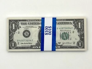 Fake Replica Money Movies Youtube Games Prank $1 Bills Bundle of 100 = $100 - Picture 1 of 3