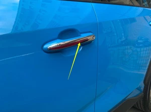 Exterior Chrome Door Handles Stripe Cover Trim for 2019-2023 Toyota RAV4 4PCS - Picture 1 of 4