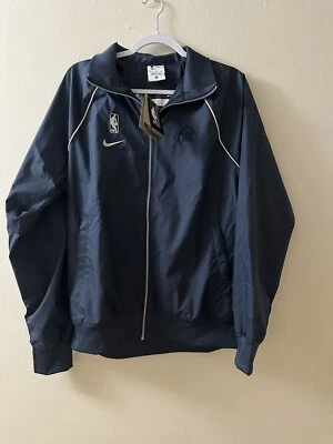 Denver Nuggets Nike Stitched Navy Gray Jacket Player Issues New With Tags Medium - Image 1 of 4