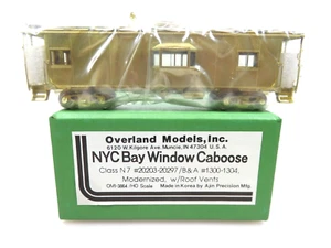 Overland Models Brass OMI-3864 HO Scale New York Central Bay Window Caboose NOS - Picture 1 of 5