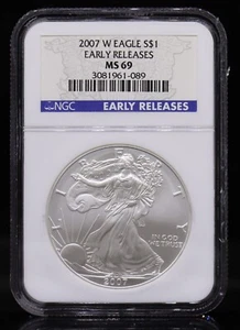 2007-W American Eagle NGC MS69 - Picture 1 of 4