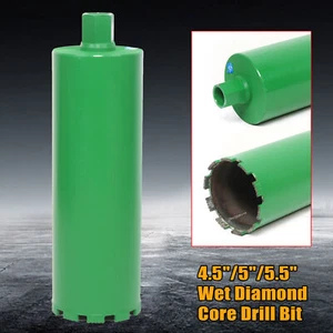 4.5''/5''/5.5'' Fit Concrete Drilling Wet Diamond Core Drill Bit Hole Saw Brick - Picture 1 of 47
