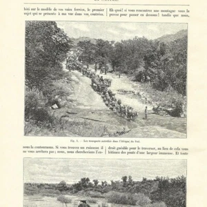 Die Eisenbahn von Kapstadt nach Kairo - Zug - Presseartikel 1903 - Bild 1 von 3
