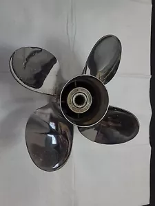 Michigan 013036 13 3/4 x 22 Stainless Propeller- Evinrude Johnson OMC - 4 Blade - Picture 1 of 6