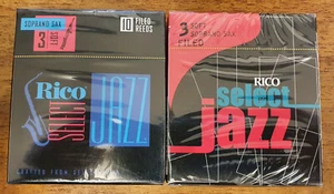 Rico Select Jazz eingereichtes Schilfrohr für Sopransaxophon, 10er Box, verschiedene Stärken - Bild 1 von 6