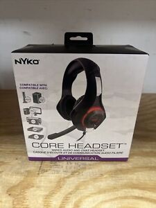 Nyko Core Wired Gaming Headset - 40mm Driver Stereo Speakers - Omni-directional