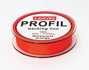 Leeda Profil Fly Backing Line, 100 m, arancione 20 libbre e 30 libbre ceppo pesca trota/salmone - Foto 1 di 1