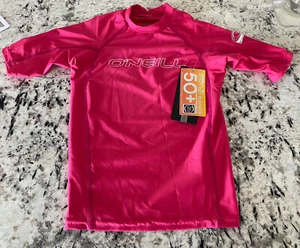 O'Neill Kid's Basic Skins SS Rash Guard - Watermelon - New Size 10 kids - Picture 1 of 8
