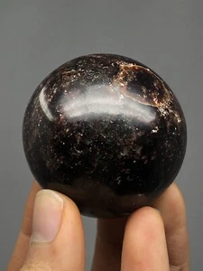 Garnet Polished Sphere 7.3oz Natural India Gemstone Health Vitality Reiki N17 - Picture 1 of 12