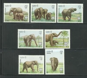 LAOS. Año: 1987. Tema: "HAFNIA-87". ELEFANTES. - Imagen 1 de 1