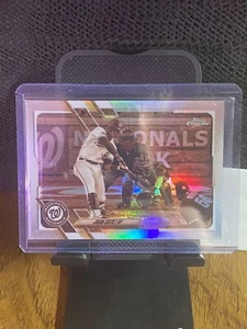 2021 Topps Chrome Sepia Refractor Juan Soto #150 Washington Nationals - Picture 1 of 2