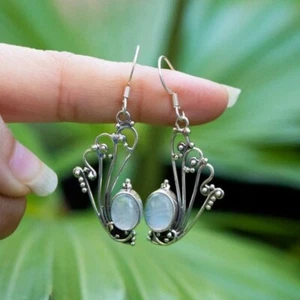 925 sterling Silver Women Earrings with Mystic Topaz Gemstone