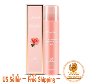 [US Seller] JM SOLUTION Glow Luminous Flower Sun Spray - Rose SPF50 PA++++ 180ml - Picture 1 of 2