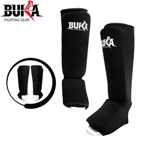 Buka Gel Shin Instep MMA Bein Kick Guard Muay Thai TKD Schutzpads UFC Guards - Bild 1 von 4