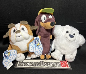 Bluey & Friends - Winton, Snickers & Lila 8" Plush Soft Pack Rare - Lot of 3 NEW - Picture 1 of 9
