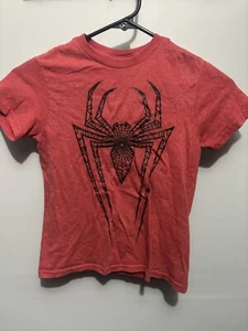 Spider-Man Video Game Logo Kids Licensed Marvel Superhero Avengers Red XS - Picture 1 of 3