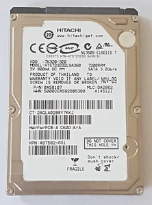 320 GB SATA Hitachi HTS723232L9A360 7200RPM 16MB HDD 2.5 " Internal Hard Drive - Picture 1 of 1