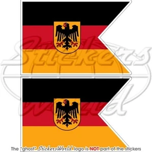 DEUTSCHLAND Deutsche MARINE Fähnrich Flagge Fahne 75mm Aufkleber, Sticker x2 - Bild 1 von 1