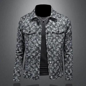 Men Luxury Fashion Trendy Bomber Streetwear Long Sleeve Slim Casual Jacket Coat - Picture 1 of 23
