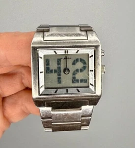 ⭕️ RARE & VINTAGE FOSSIL BIG TIC BG-1047/BG-1006 FOR PARTS OR REPAIR - Bild 1 von 4