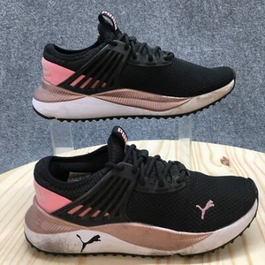 Puma Shoes Youth 4.5 Pacer Future Running Sneakers Black Mesh Low 375757-04 - Picture 1 of 20